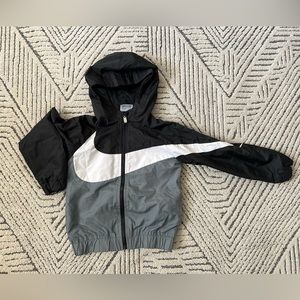 Boys Nike Zip Up Hooded Windbreaker